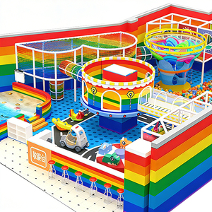 Parque Infantil Comercial Personalizable con Temática Arcoíris, Proyección Interactiva y Pista de Carreras para Centros de Entretenimiento Familiar (CEF) - Product Image 3