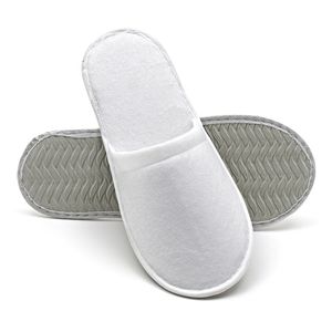 Zapatillas de <span class=keywords><strong>Hotel</strong></span> de entrega rápida zapatillas de punta cerrada bordadas con gofres de algodón Unisex exclusivas para <span class=keywords><strong>Hotel</strong></span> Spa zapatillas de invitados OEM - Product Image 4