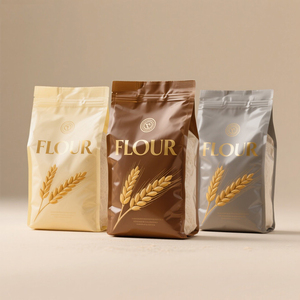 Tùy chỉnh in 1kg không thấm nước phân hủy sinh học lá nhôm đứng lên túi heatseal mùi bằng chứng thực phẩm đóng gói túi bột nhựa - Product Image 1