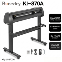 Machine de découpe de vinyle KI-870 avec logiciel Signmaster pour la création d'autocollants et de signalétique