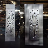 Plato de Acero Inoxidable, precio barato, molde, piel de puerta de acero, hoja de hierro prensado en relieve, Panel de piel de puerta de Metal para puerta