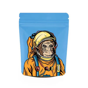 ถุงบรรจุภัณฑ์ไมลาร์แบบกันเด็กเปิดได้ ขนาด 3.5 กรัม  แบบเคลือบด้าน สำหรับสมุนไพรแห้ง อาหารเสริม หรือเยลลี่  แบบซิปล็อคตั้งได้ - Product Image 1