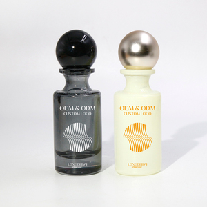 Hot Sell Round 50ml Perfume <b>Bottle</b> clear Black 30Ml 100ml Glass Perfume <b>Bottle</b> Luxury Perfume <b>Bottle</b> With Long Neck - Product Image 4