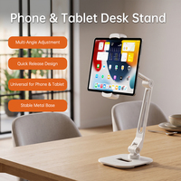 Nouveau support de tablette en alliage d'aluminium à dégagement rapide, rotation à 360 degrés, support de bureau réglable, support de bureau à domicile, iPad Soporte Para Tableta