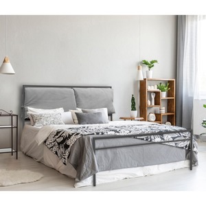 Base de Cama Doble Modelo MOD UP DUSTY GREY CON COJINES - Product Image 1