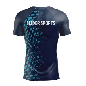 เสื้อซับในกีฬาแขนยาวผู้ชาย ผ้าสแปนเด็กซ์พิมพ์ลายแบบซับลิเมชั่น แห้งเร็ว ระบายอากาศดี เหมาะสำหรับบราซิลเลียนยิวยิตสู วิ่ง และเล่นกีฬาอื่นๆ - Product Image 2