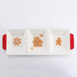 Service à thé de Noël pour une personne, théière et tasse en céramique en forme d'homme en pain d'épices, cadeau de Noël festif rouge et blanc pour femmes - Product Image 4