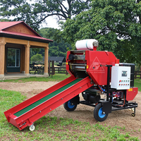 Presse à ensilage automatique de 100 kg avec moteur/moteur diesel pour la paille et le foin