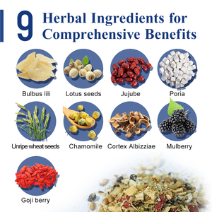 Teh Herbal Chinaherbs Rasa Chamomile Mulberry, Goji Berry Formula Membantu Tidur Nyenyak, Relaksasi, Menenangkan, Ketenangan, Teh untuk Tidur - Product Image 4
