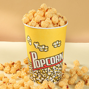 Seau à Popcorn Écologique Biodégradable en Carton Simple Paroi pour Emballage Alimentaire, Logo Personnalisé pour Maïs et Biscuits, Revêtement PE - Product Image 5