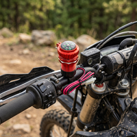 Accessoire multifonctionnel pour guidon de moto : prise USB et boussole intégrées – Pièce de modification durable pour motos d'aventure