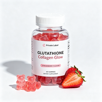 Complément alimentaire végétalien au glutathion et au collagène, marque privée OEM ODM, pour éclaircir la peau, lutter contre le vieillissement, favoriser la santé des cheveux, saveur fruitée
