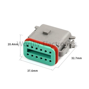 Thành Phần Điện Tử 12-Lỗ Không Thấm Nước Cắm Tự Động Kết Nối <span class=keywords><strong>DT06</strong></span>-<span class=keywords><strong>12SA</strong></span>-<span class=keywords><strong>CE06</strong></span> Dây Nịt Dây Điện Nhà Máy - Product Image 2