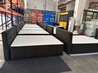 Cadre de lit mural moderne sans charnières, design compact, durable, avec matelas et tête de lit, garantie 10 ans, conforme aux normes d'exportation