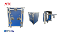 Flight case 16U pour amplificateurs/équipements audio avec plateau à roulettes
