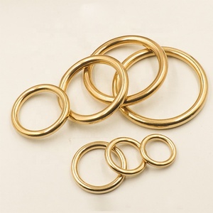 Argola de Latã<span class=keywords><strong>o</strong></span> Sólido 10mm-38mm, Fivela de Metal Sem Costura para Gancho de Bolsa, Acessórios Fortes para Bolsas, Tamanhos 12mm-32mm - Product Image 2