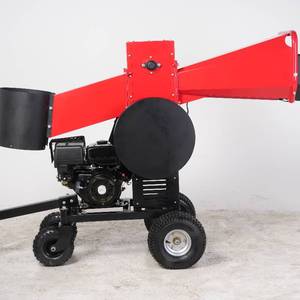 Penggiling ranting prosesor kayu bakar Diameter 5 inci dengan klem Log otomatis 420cc untuk pemotongan kayu rumah yang efisien - Product Image 1