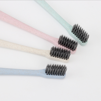 Brosse à dents en PLA biodégradables, 10 pièces, soins dentaires professionnels, Design OEM, 100% naturelle