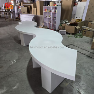 Table ronde en PVC blanc pour événements de mariage et fêtes d'anniversaire, prix usine, décoration élégante - Product Image 2