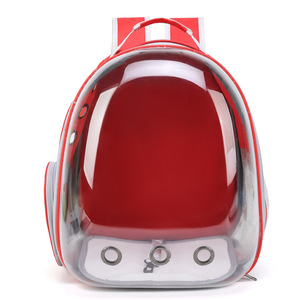 Transparent Space Pet <b>Backpack</b> Large Capacity Breathable Cat <b>Dog</b> <b>Carrier</b> Portable Fashion Solid Color <b>Backpack</b> for Pets - Product Image 5