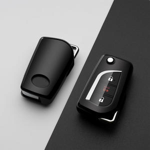 Housse de clé de voiture compatible avec les clés Toyota pour Camry RAV4 Chr Corolla <span class=keywords><strong>IM</strong></span>, protection de clé de voiture argentée, accessoires - Product Image 6
