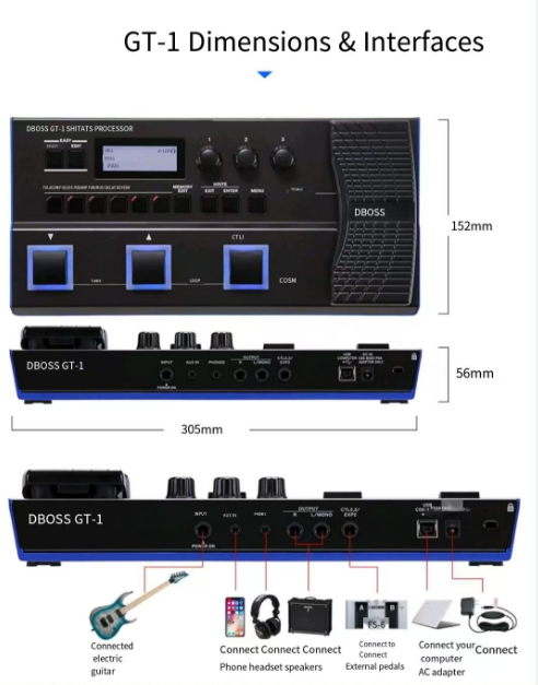 BOSS GT-1 Guitar Multi-Effects Processor | Guitar Center