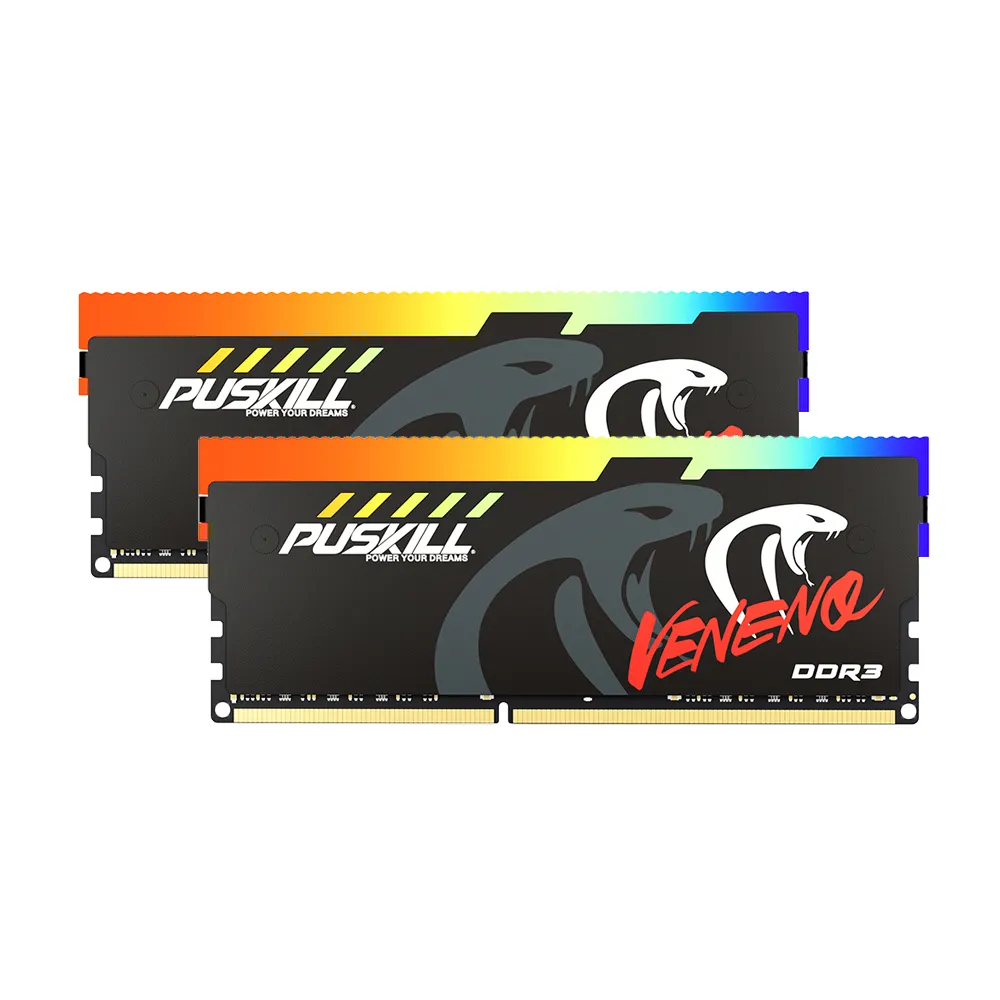 PUSKILL Viper series RGB RAM DDR3 Memory DDR3 8GB 1600MHz confezione in due pezzi