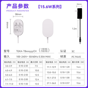 ริดเดิ้ล12โวลต์1A 24โวลต์อะแดปเตอร์สายไฟถัก0.5A สำหรับเครื่องจ่ายน้ำให้สัตว์เลี้ยงป้องกันการฉีกขาด - Product Image 5