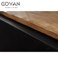 Wabi Sabi Meuble TV à piquet long en bois Meuble TV en bois d'érable de qualité Mobilier d'intérieur
