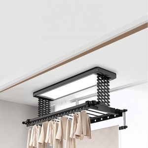 Intelligent remote control lifting clothes rack for home balcony fully automatic reinforced large screen electric clothes rack - Product Image 1