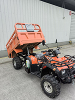 Quad utilitaire agricole 4x4 de 300 cm3 avec benne arrière robuste, véhicule utilitaire agricole à quatre roues motrices