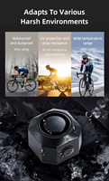 Alarme antivol pour vélo de route 110 dB, étanche IP65, sensibilité réglable sur 7 niveaux, télécommande pour véhicule à moteur, scooter, intérieur
