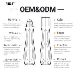 Flacon roll-on 1 2 3 ml, mini échantillon, ambre givré, bouchon noir en plastique, boîte découverte écologique pour huile parfumée - Product Image 3