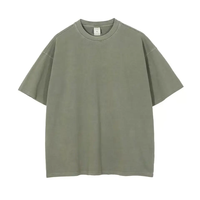 Grande taille vêtements pour hommes personnalisés 2023 nouveau 100% coton surdimensionné vêtements de rue 250G Vintage vieux T-shirt à manches courtes en vrac