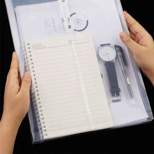 <span class=keywords><strong>A4</strong></span> boyutu poli açık zarflar ile 1 inç köşebent üst açılış özel Logo düğme dize yapış kapatma ucuz PP genişleyen kağıt dosya - Product Image 2
