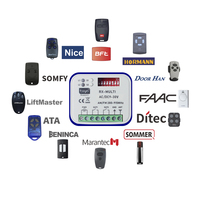 Récepteur de télécommande RF multifréquence Tuya WiFi 2 canaux 280-915 MHz, ouvre-porte de garage universel