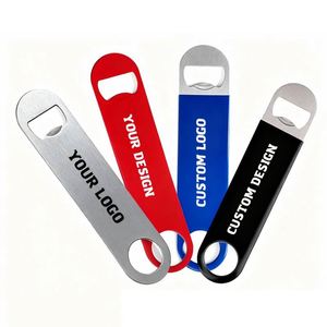 Abridor de Botellas Personalizado de Acero Inoxidable Directo de Fábrica, Herramientas de Barra en Blanco, Abridor de Cerveza para Sublimación, Abridor Metálico Tipo Cuchilla para Bar - Product Image 1