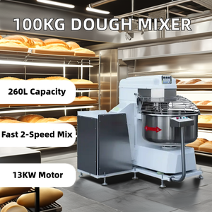 Boulangerie professionnelle automatique 100kg mélangeur de farine <span class=keywords><strong>Petrin</strong></span> Boulangerie spirale mélange pain gâteau pâte moteur engrenage roulement noyau - Product Image 3
