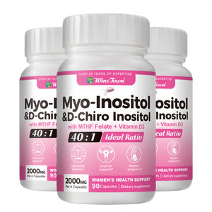 Myo-Inositol & D-chiro Inositol Capsule สนับสนุนสุขภาพสตรี90เม็ดสำหรับความสมดุลของฮอร์โมนและการตั้งครรภ์ - Product Image 1