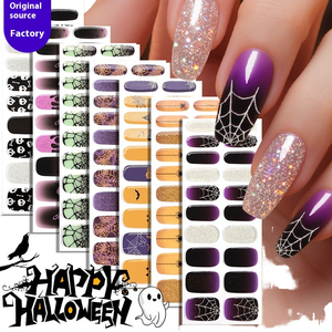 Adesivi per Unghie in Gel Semi-Polimerizzato 3D Halloween Zhengxiang, Ragnatela Luminosa che Emette Luce, Gel Indurente con Lampada UV - Product Image 3