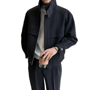 Chaqueta Bomber de Lana Gruesa y Holgada, Estilo Urbano, Transpirable, con Bloques de Color, para Hombre, Nueva Tendencia de Invierno, Estilo Coreano, <span class=keywords><strong>Badboy</strong></span> - Product Image 5
