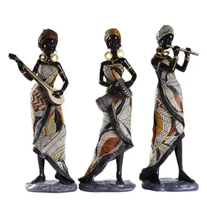 Phi trang trí nội thất cho phòng khách kệ trang trí nội thất dấu nhựa trang trí nội thất tình yêu Châu Âu nhân tạo phụ nữ Châu Phi bức tượng điêu khắc