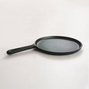Sartén Plana <span class=keywords><strong>de</strong></span> Hierro Fundido, Olla para Galletas, Sartén Poco Profunda para Hornear, Ideal para Pizza en Campamento - Product Image 3