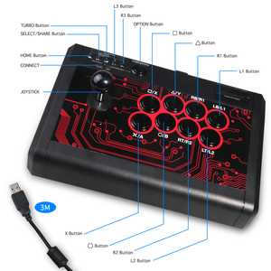 DOBE Nhà Máy Ban Đầu Mới Nhất USB <span class=keywords><strong>Arcade</strong></span> Fighting <span class=keywords><strong>Stick</strong></span> Joystick Cho PS4 PS3 XboxONE S/X Xbox360 PC Android Game Phụ Kiện - Product Image 3