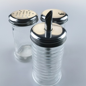Glass <strong>Sugar</strong> <strong>Pourer</strong> with Side Flap Top - Product Image 2
