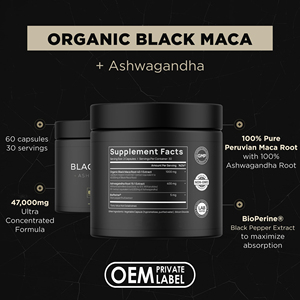Ashwagandha Capsules Extra Kracht Met Zwarte Maca Wortel Supplement Voor Mannen Vrouwen Maca Peruana Capsules Butt Heup Grote Pillen - Product Image 5