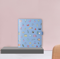 Planificateur de journal en cuir PU A5/A6 personnalisé cahier à reliure avec couverture imprimée avec logo à feuilles mobiles pour l'organisation de la prise de notes personnalisée