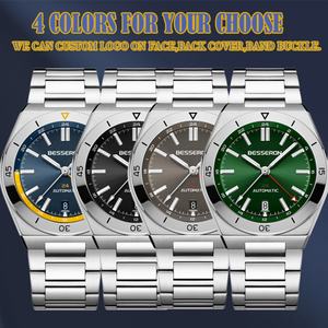 Reloj Automático de Lujo para Hombre con Logotipo Personalizado, 42 mm, Reloj Mecánico de Acero Inoxidable, Diseño Único, Reloj de Moda para Hombre NH34 Auto - Product Image 1
