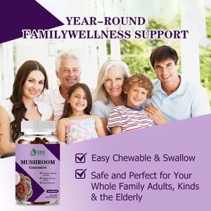Best Seller Mushroom Gummies with Total Carbohydrate Improve Memory Boosts Immunity Focus Easy Chewable Swallow Gummies - Product Image 6