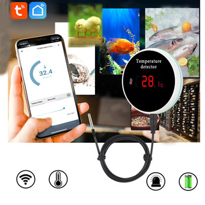 Capteur de température intelligent Tuya Wifi, 3 mètres, télécommande numérique, hygromètre, thermomètre, alarme de <span class=keywords><strong>piscine</strong></span>, surveillance à <span class=keywords><strong>distance</strong></span> - Product Image 6